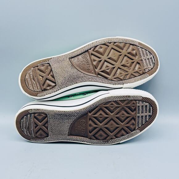 Converse Shoes Womens 7 Mint Green Canvas Low Top Chuck Taylor All Star Sneaker - Picture 10 of 12